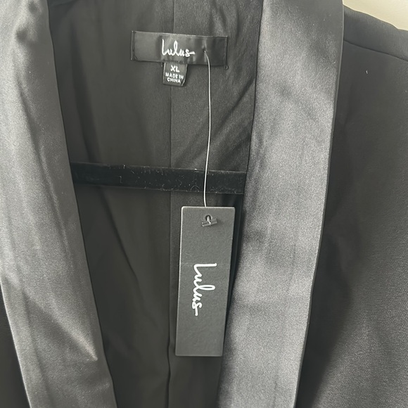 NWT Lulus Leanne Black Tuxedo Blazer - Picture 3 of 5